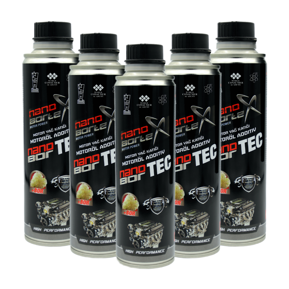 5x NanoBorTeX Motor-Power Motorölzusatz / Additiv